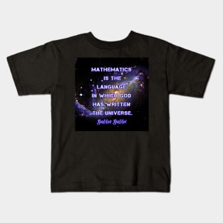 Mathematician Gift God Wrote Universe with Language Mathematics Kids T-Shirt